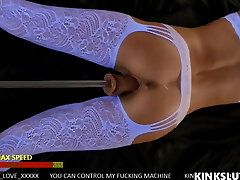 MAX SPEED!!!! Fucking MACHINE MAKES PUSSY SQUIRT