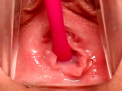 Close up of inside wet jucy pussy Pov