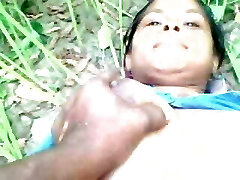 Desi Village Aunty Smashed Outdoor with Young Lover