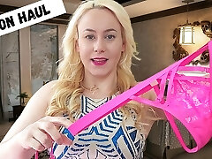Peek a boo bra try on haul with Michellexm 