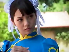 Chun li cosplay bi-racial