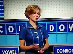 Glorious Quiz host in show stockings top