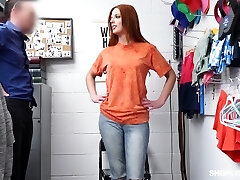 Steaming like fire ginger babe Scarlett Mae gets punished for shoplifting Steaming like fire ginger babe Scarlett Mae gets punished for shoplifting