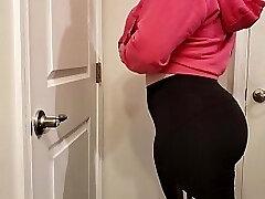 My Big Bootie In Yoga Pants and Some New Lingerie