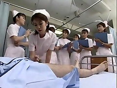Fantastic Japanese girl Kaho Kasumi, Sasa Handa, Meguru Kosaka in Horny Nurse, Handjobs JAV flick