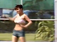 japanese juggling boobs tennis