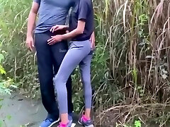 Very Risky Public Fuck With A Gorgeous Woman At Jogging Park