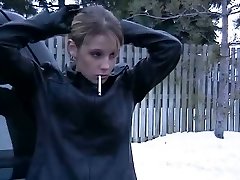 Smoking Doll in Leather Jacket and Mittens 2