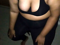 Priya madam workout - big immense breasts
