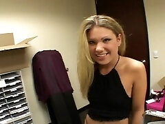 Fuck a blond sumptuous teen in office
