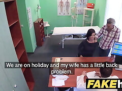 Fake Hospital Czech doctor cums over horny cheating wife