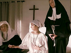 Erotic orgy ritual with lesbian nuns