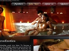 Erotic bath and sensual kiss