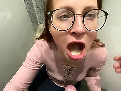 Risky Public Examining Sex Toy In The Store And Cum In Mouth In Public Toilet