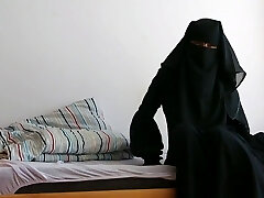 Niqab hijab ragazza molto caldo anale