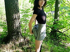 My girlfriend wants unscripted sex right in a forest grove