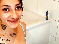 Indian College Girl Fellates Dick in The Bathroom (CIM) Indian College Girl Fellates Dick in The Bathroom (CIM)