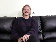 Thia stunned her manager when she got naked and stretched her legs wide to get humped