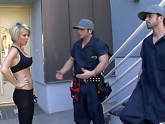 Gorgeous blonde gal enjoys during MMF threesome - Kayla Synz Gorgeous blonde gal enjoys during MMF threesome - Kayla Synz