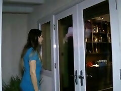 Long-haired pretty white girl welcome in house Black Duo