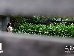 AsiaM - Poke two Cute Neighbors Outdoor