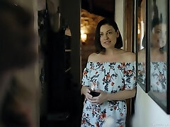 Two desperate housewives enjoy fucking each others cooters with strapon Two desperate housewives enjoy fucking each others cooters with strapon