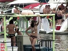 Tit flashing school girls on the party boats