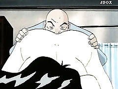 Hentai busty temptress cunt frigged and nailed in close-up