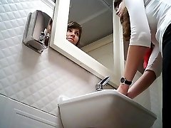 Peeping woman in the restroom 2051