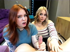 Girls with fat asses lick guy&rsquo;s prick