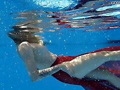 Finlands greatest Mimi Cica underwater nude swimming
