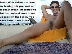 Exhibitionist Wife 472 Pt2 - Helena Price plays with her cootchie while voyeur sees and jerks off!