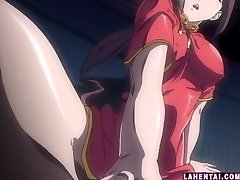 Wild anime porn babe toying her pussy and ass