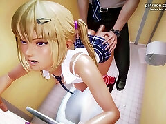Waifu Academy - Little 18yo Teen School Nymph Was Very Naughty So She Gets Punished With Some Good Anal Fucking - #4
