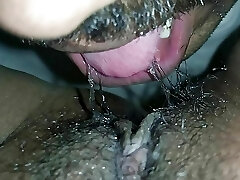 Licking moist desi Indian pussy