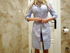 nurse in the hospital toilet jerks and makes a vid on the phone for her subscribers nurse in the hospital toilet jerks and makes a vid on the phone for her subscribers