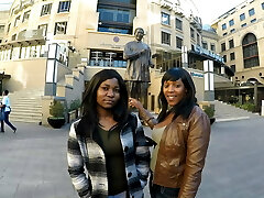 Young black college honeys make out in a hot lesbian shower scene Young black college honeys make out in a hot lesbian shower scene