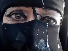 facial cumshot niqab