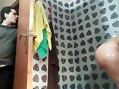 Catch and fucking my scorching good-sized ass stepsister in the shower (comp)