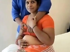 Indian mom drill with teen boy in hotel room