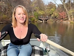 Rowing In My Observe-through Shirt In Public Then Masturbated Hard