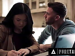 PURE TABOO Lulu Chu' s Pervy Roomie Uses Slimthick Vic To Seduce Her Into A 3 Way Full SCENE
