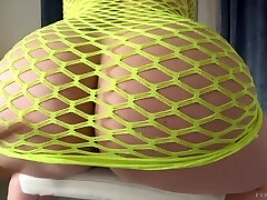 Spanish fat lady in fishnet Maria Bose gives her head and gets fucked rigid