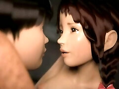 Animated tasting a old fat beefstick Animated tasting a old fat beefstick