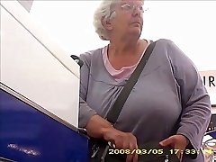 Granny with big butt band boobies