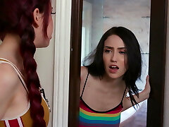 StepLesbians - Teen Stepsisters Licking Slit In The Tub