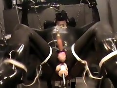 machine banged & milked to AGONORGASMOS, then banged greater quantity!