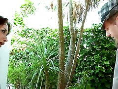 Jiggly and puny titted German teen gets her tight holes smashed