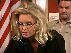 Glorious blonde judge is going to have her pussy wrecked