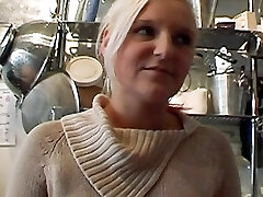 Exotic German ash-blonde loves eating cum after having sex Exotic German ash-blonde loves eating cum after having sex